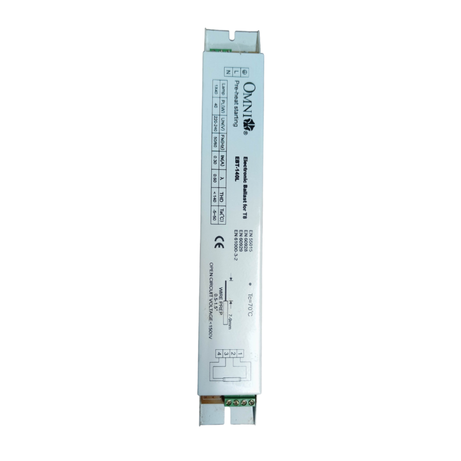 Omni 40W electronic ballast 220V for efficient lighting in various electrical setups