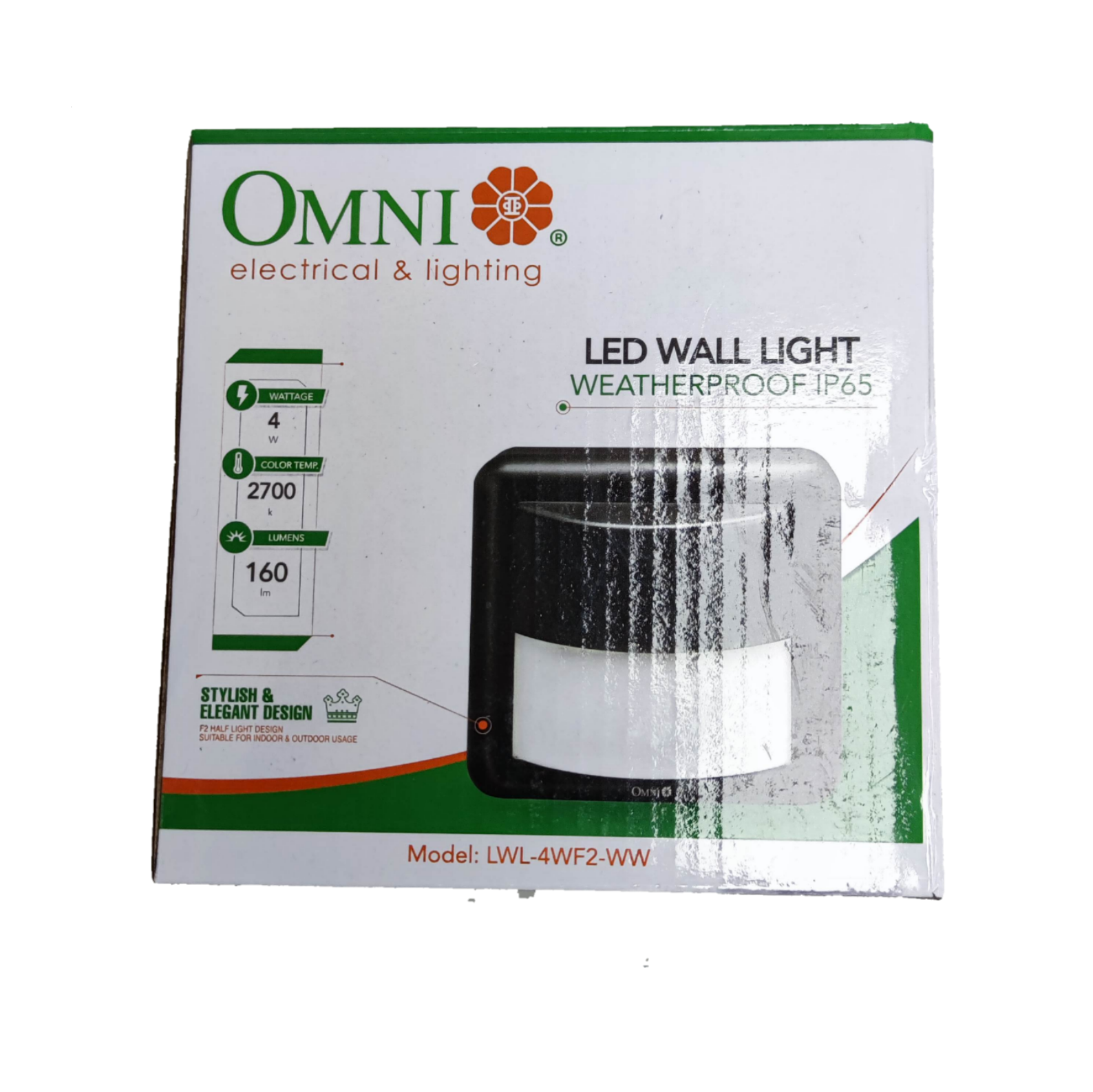 Omni 4WF2 weatherproof LED wall light 220v with stylish design and energy-efficient features