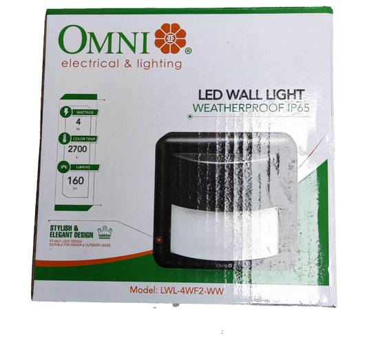 Omni 4WF2 weatherproof LED wall light 220v with stylish design and energy-efficient features