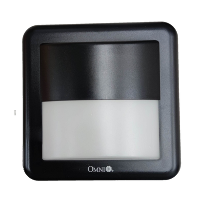 Omni 4WF2 weatherproof LED wall light 220v in sleek black design for outdoor illumination