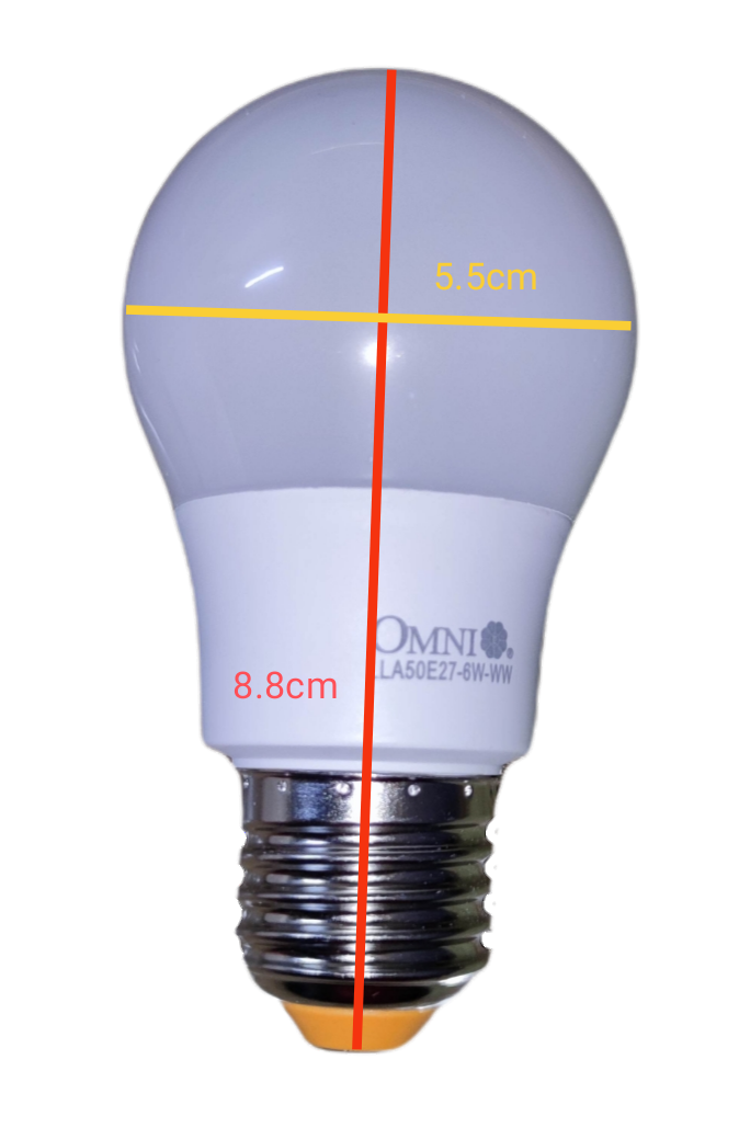 Omni 6W LED bulb E27 with a sleek design and energy-efficient lighting for home use