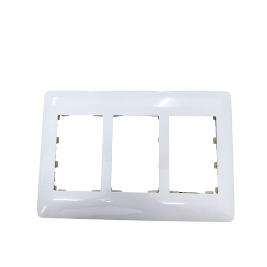 Omni 9 gang plate cover ivory for seamless electrical outlet installations in homes
