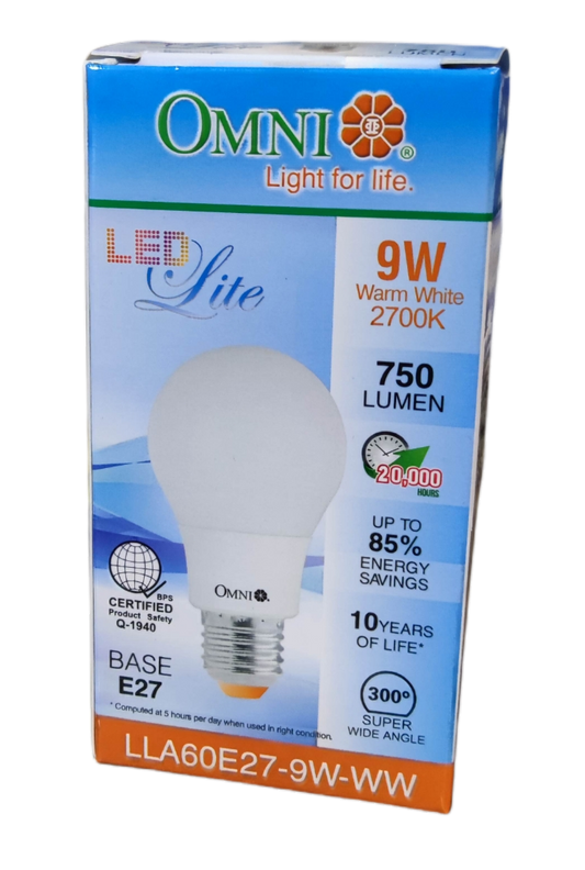 Omni A60 daylight 6500K LED bulb features 750 lumens and energy-saving design for efficient lighting