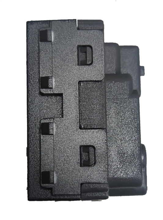 Omni Aircon Outlet Tandem Outlet Designer Series black power point switch plug close-up