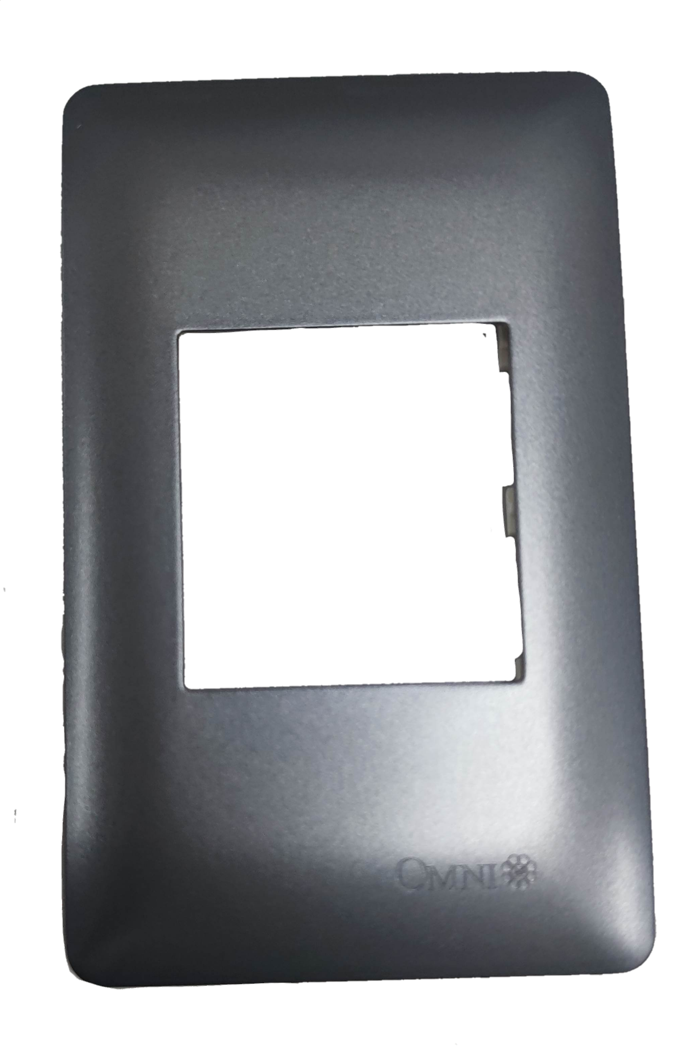 Omni Center Device Plate Graphite for elegant power solutions in modern settings