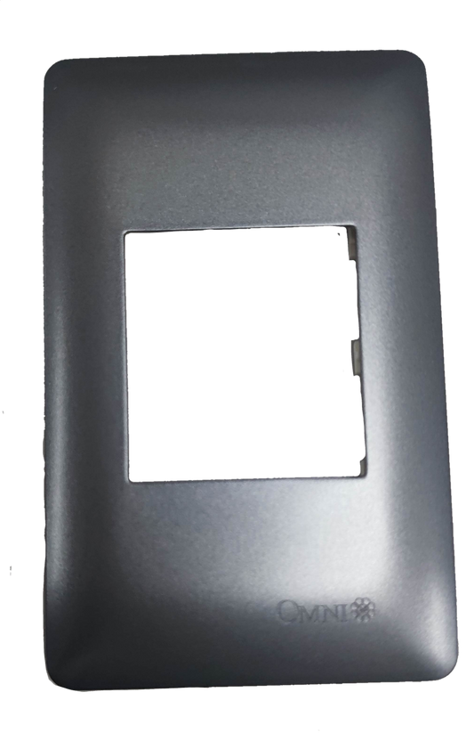 Omni Center Device Plate Graphite for elegant power solutions in modern settings