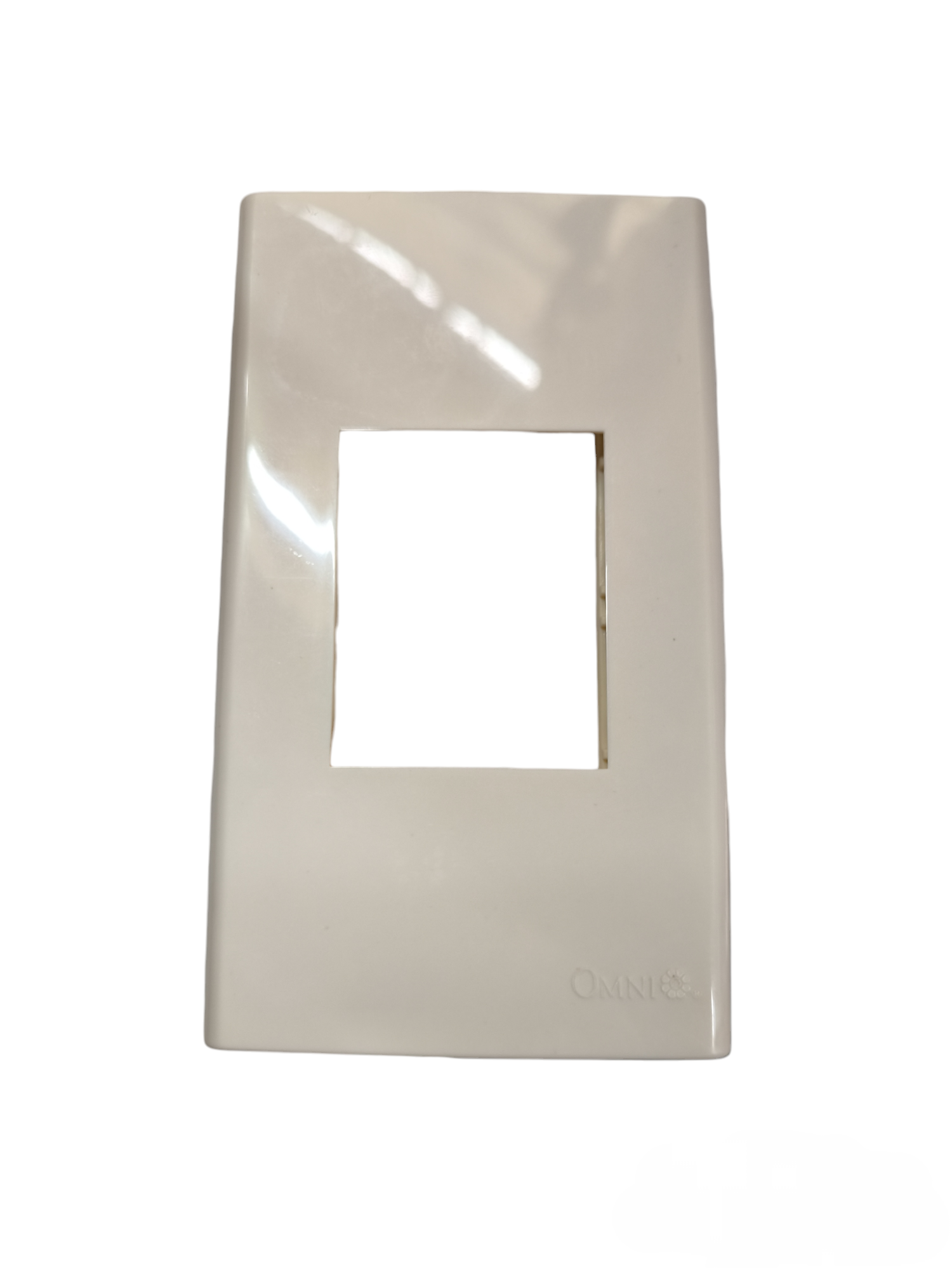 White Cover Wide Series Omni WWP-111 wall plate for power points switches and plugs