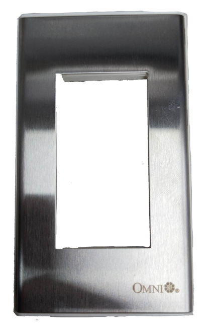 Omni device plate cover WWP-113S stainless steel power points switch plug cover plate