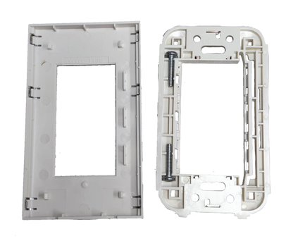 Omni device plate cover WWP-113S white plastic power point switch and plug frame components