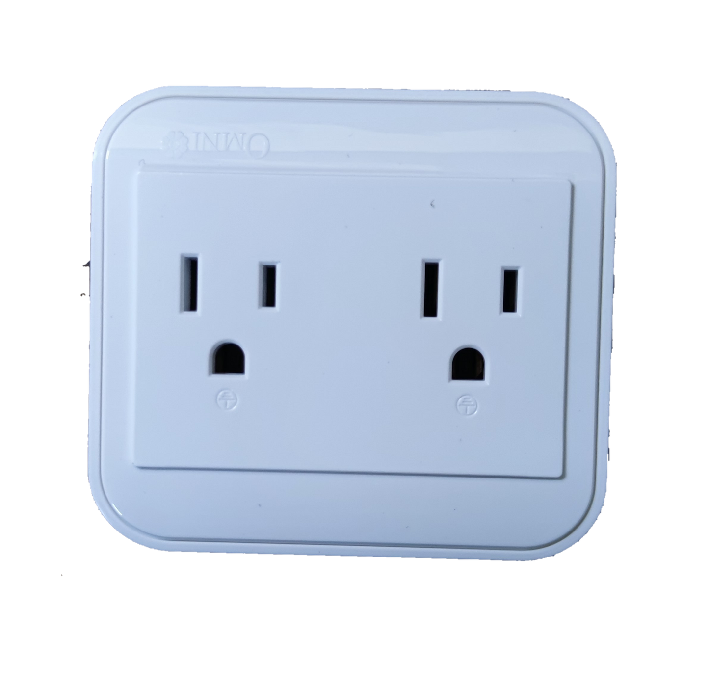 Omni electrical outlet surface type dual power points with white rectangular design