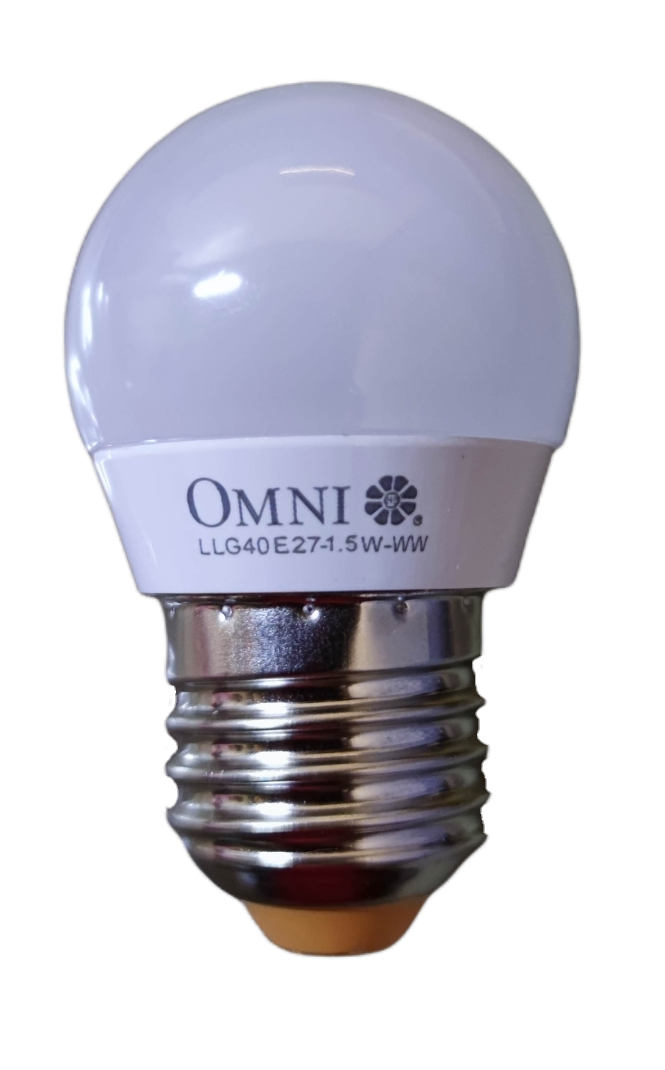 Omni energy saving LED bulb 220V with a round shape for efficient lighting in homes