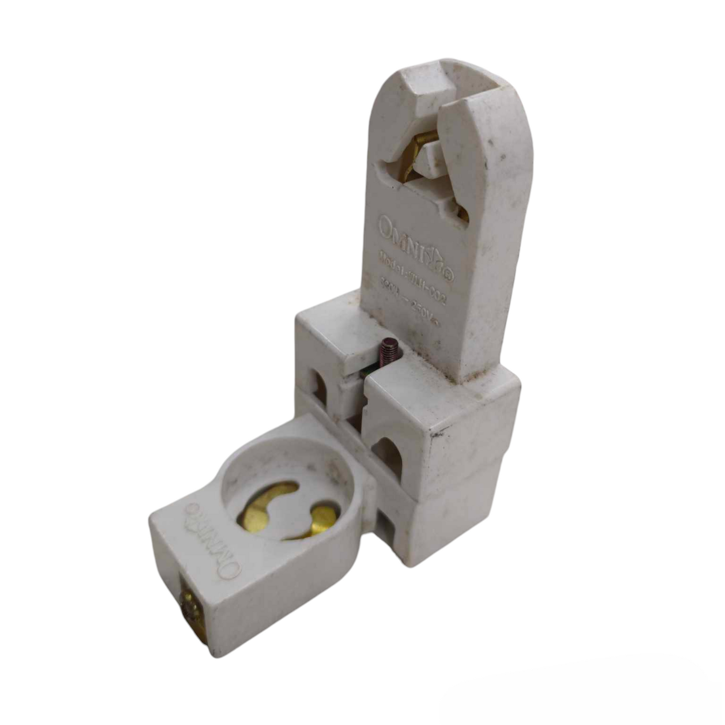 Omni Fluorescent Holder with Starter Holder for secure installation of fluorescent lighting tubes