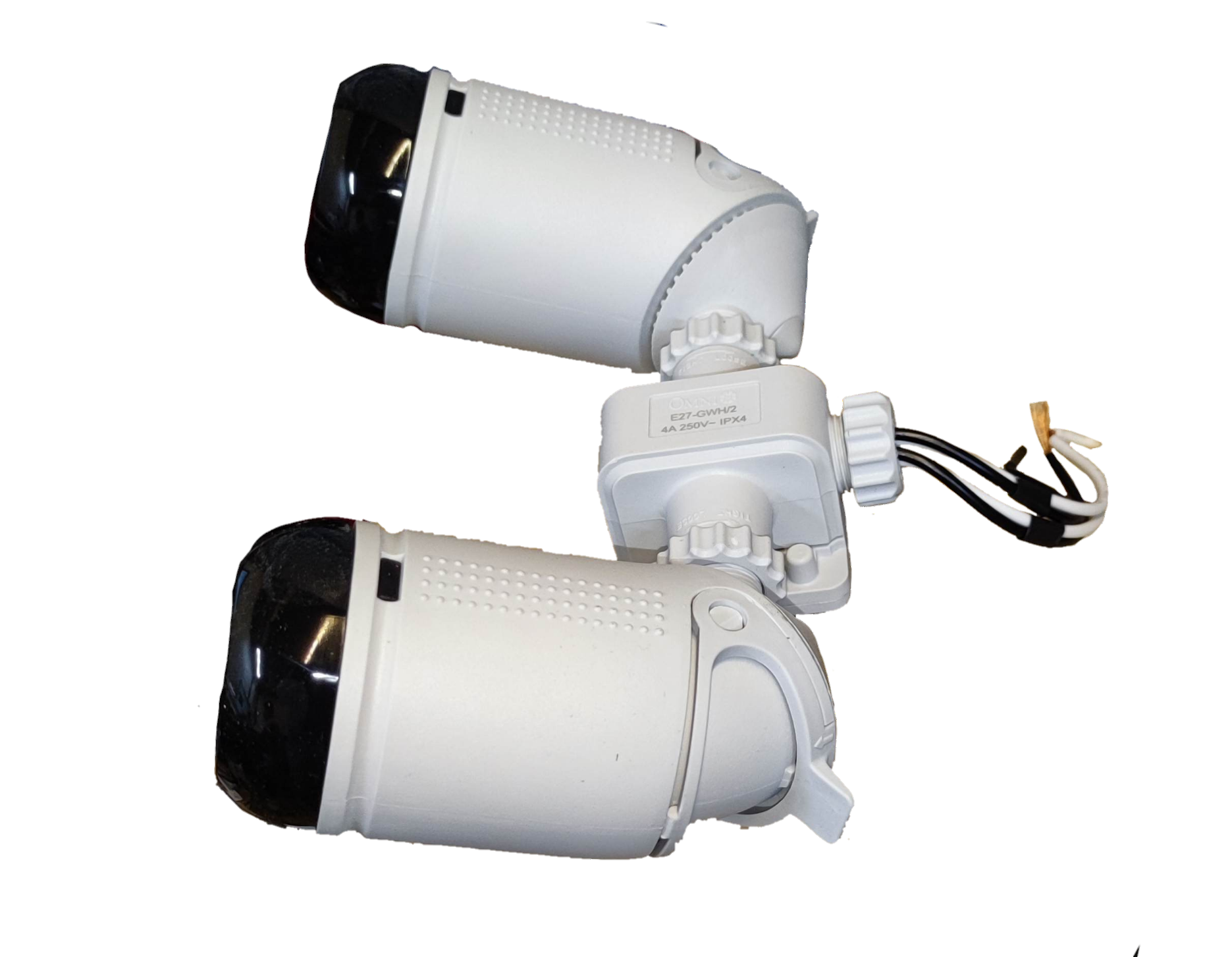 Omni garden lamp holder 2 x E27 designed for outdoor lighting with adjustable heads