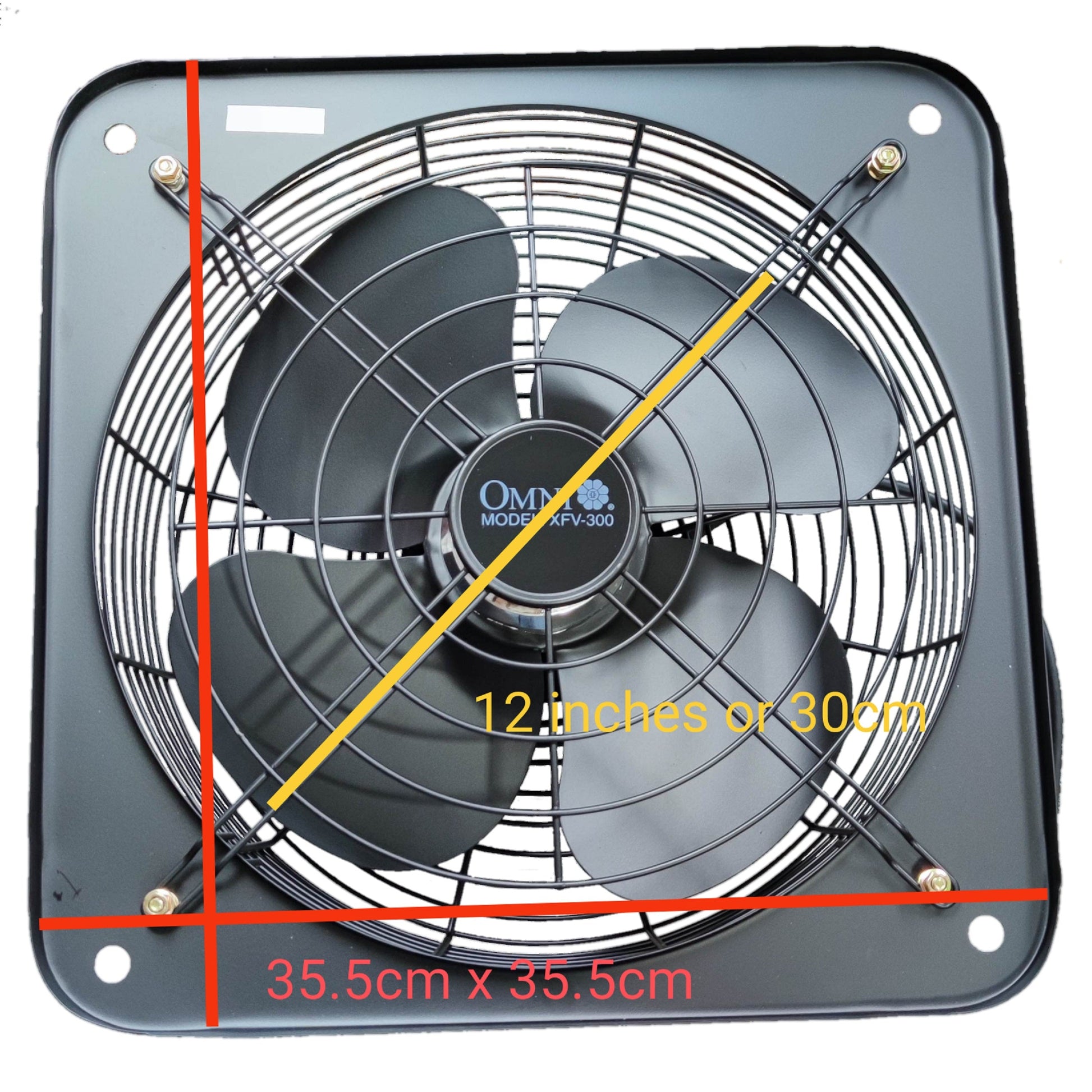 Omni Industrial Exhaust Fan 12 Inches with a durable design for efficient ventilation and cooling