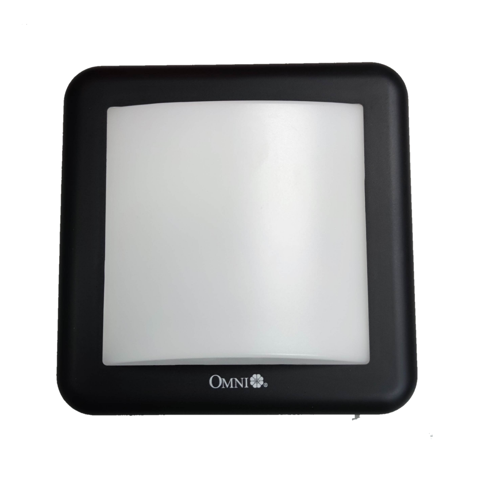 Omni IP65 outdoor LED wall lamp 2700K with a sleek black design for versatile outdoor lighting