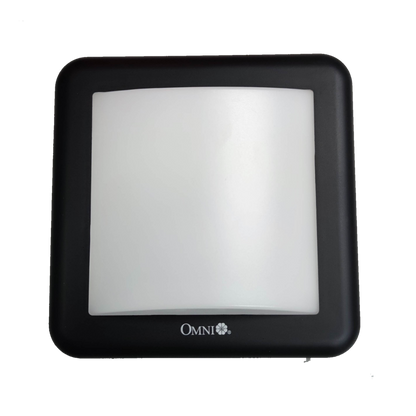 Omni IP65 outdoor LED wall lamp 2700K with a sleek black design for versatile outdoor lighting