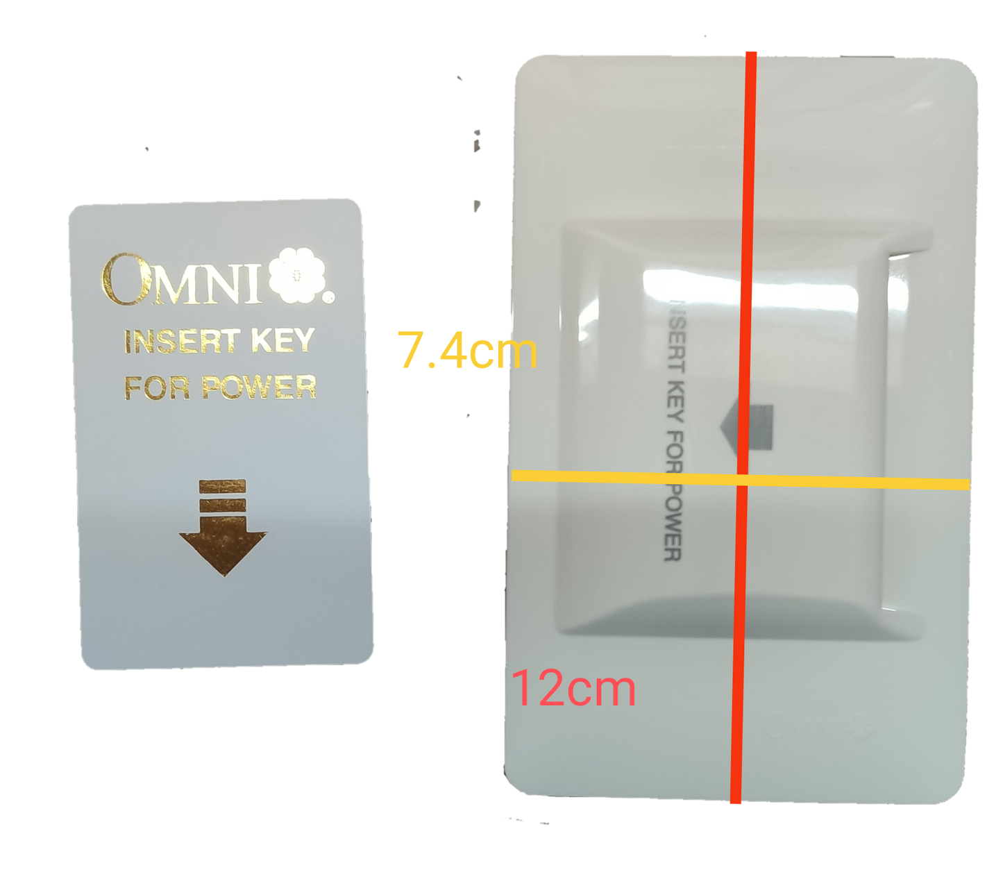Omni Key Card Switch 16A 220V Designer Series DWS-701