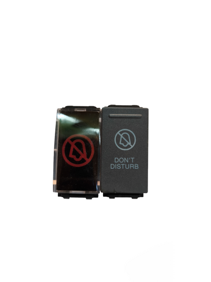 Omni power point switch with don’t disturb indicator in black for efficient room signaling