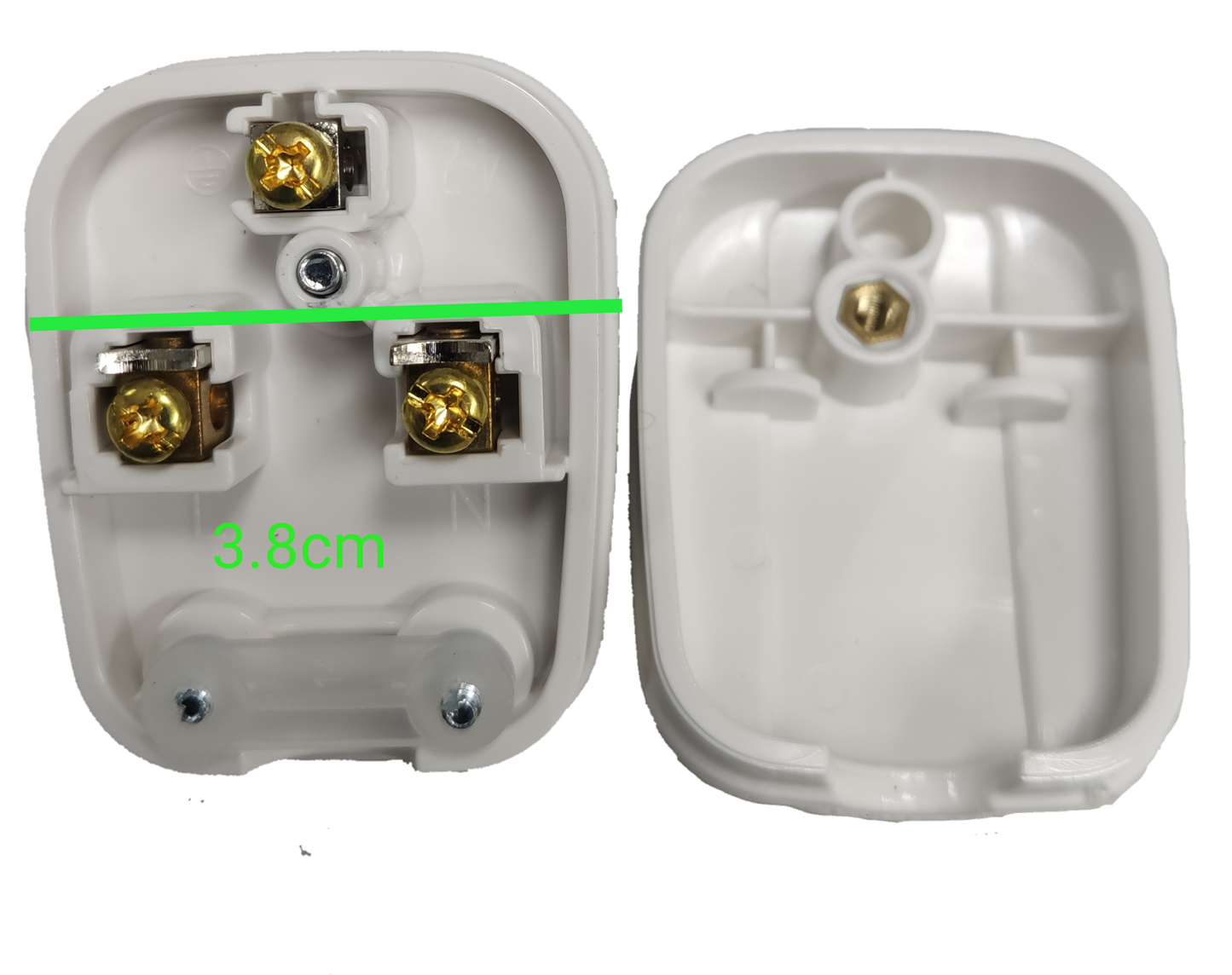 Omni tandem plug 20A Aircon Plug showing the internal wiring and connectors for reliable performance