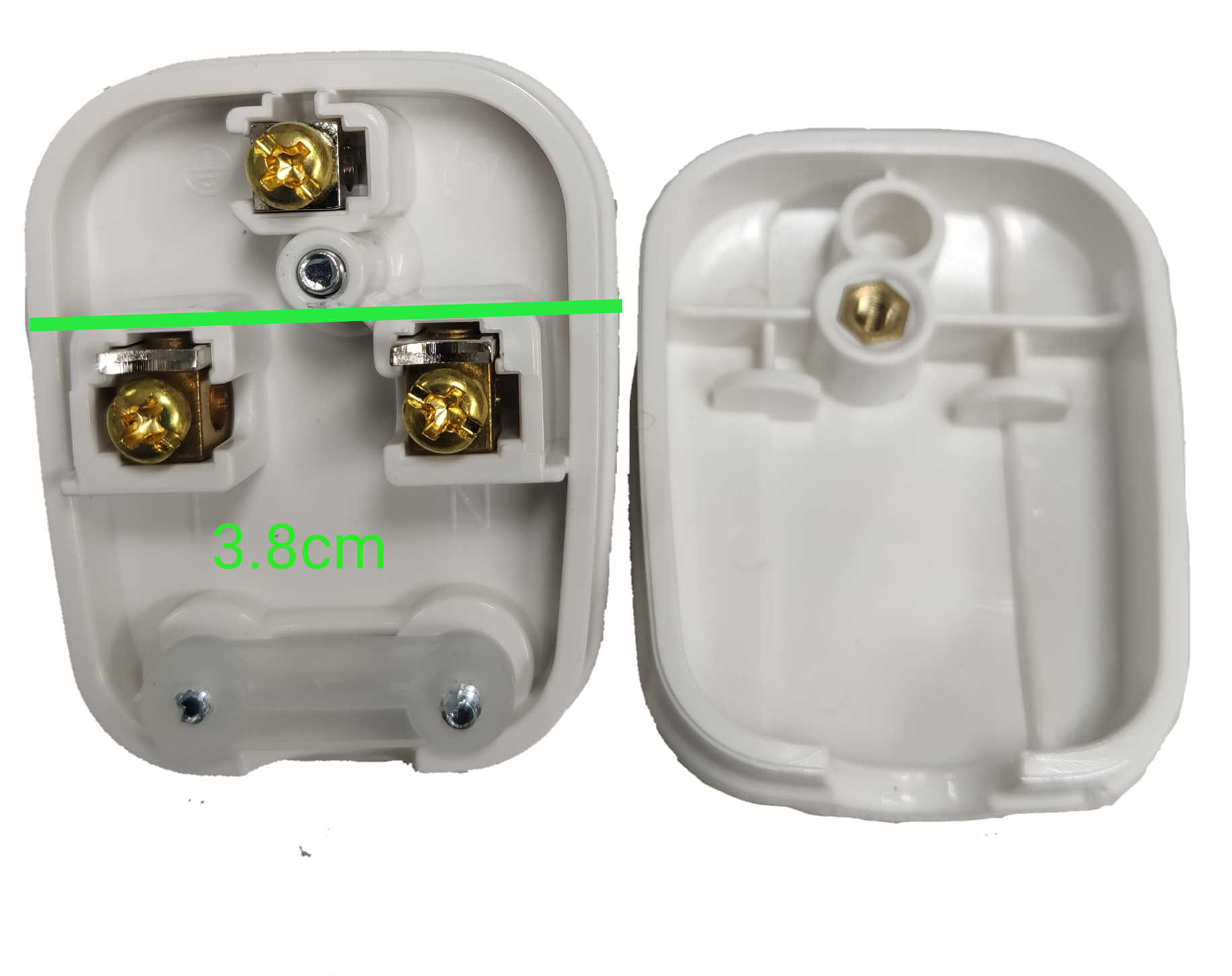Omni tandem plug 20A Aircon Plug showing the internal wiring and connectors for reliable performance