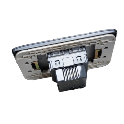 Omni USB outlet 2 gang graphite with a sleek design for convenient device charging