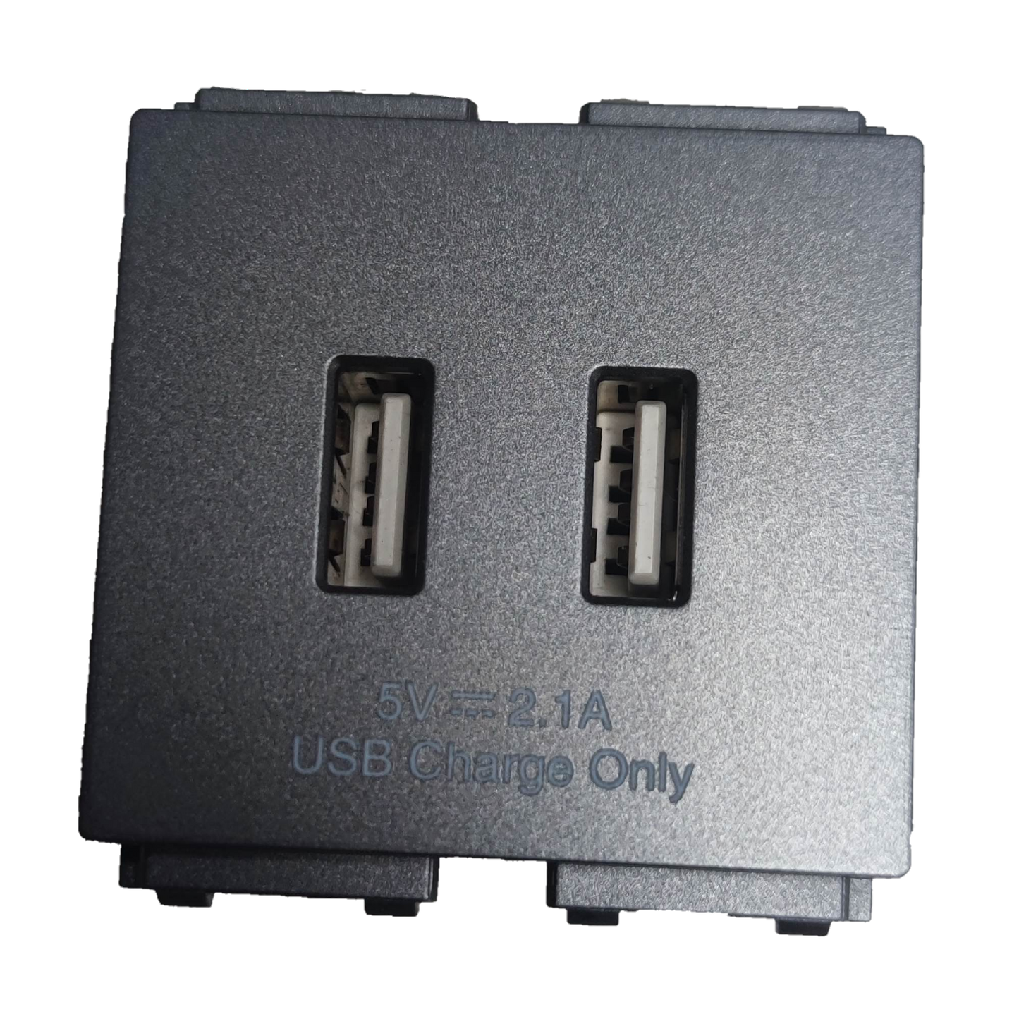 Omni USB wall outlet 2 gang with dual charging ports for convenient device charging