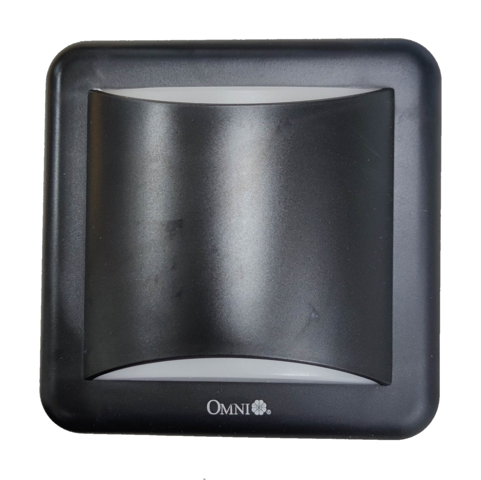 Omni weatherproof outdoor LED wall light Square 2700K in sleek black design for stylish outdoor illumination