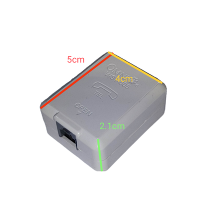 Omni WST-005 telephone outlet with measurements for easy installation and use