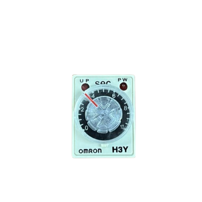 OMRON H3Y relay timer with adjustable seconds dial and indicator LEDs Timer Relay 10 seconds 8 pins 110V