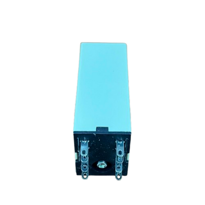 OMRON Timer Relay 10 seconds 8 pins 110V blue rectangular timer unit with black base for control circuits