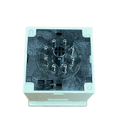 Omron timer relay 220V AC with multiple pin connectors for efficient timing control