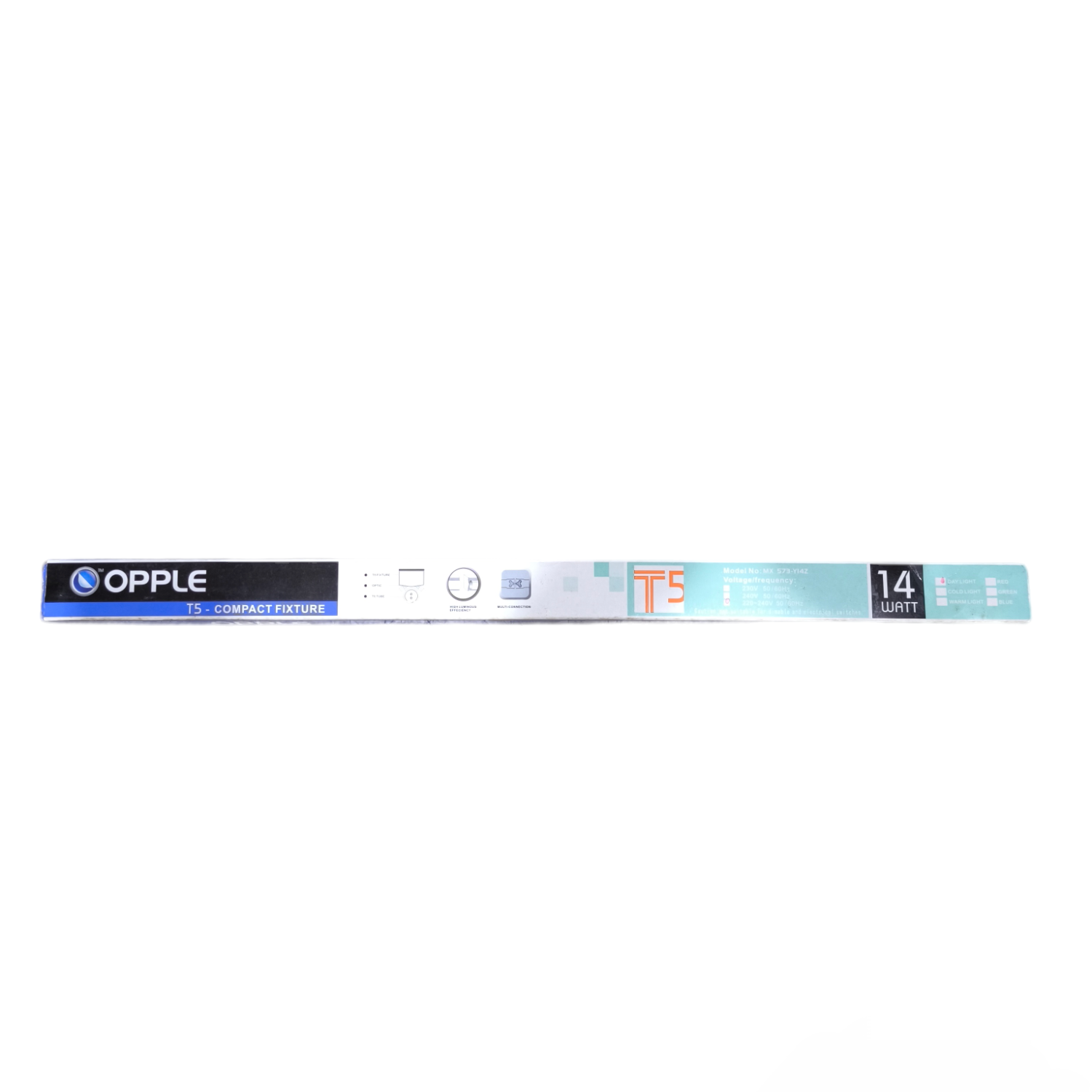 Opple 14W T5 fluorescent tube designed for energy-efficient lighting solutions