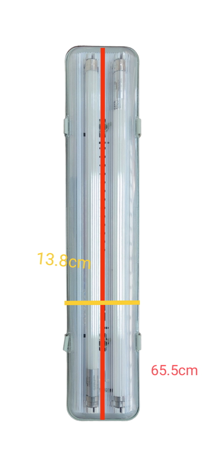 Opple 2x8W single ended fluorescent lamp measuring 65.5cm for efficient lighting solutions