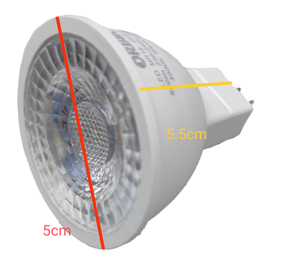 Orbik 7W warm white LED spotlight 3000K with a sleek design for enhanced lighting in any space
