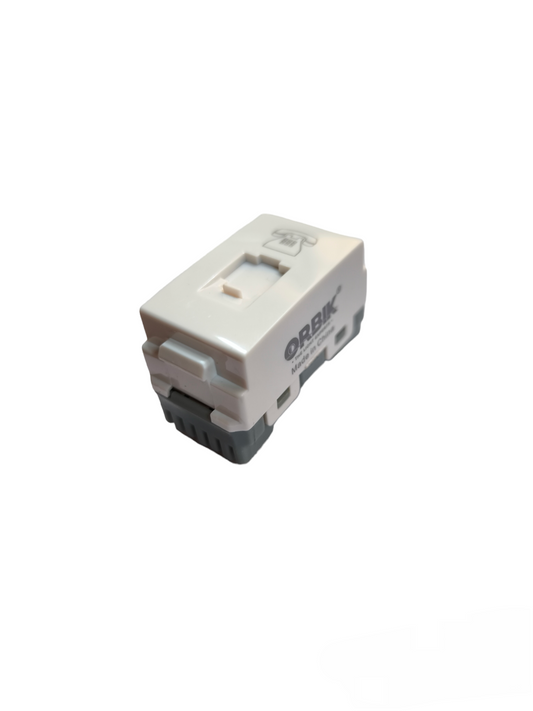 T&J Telephone Outlet 4C white modular connector for telephone wiring and network connections