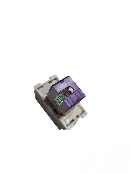 T&J switch component for Universal Outlet Device 16A 250V with purple and white casing