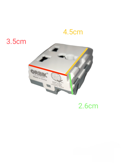 T&J Universal Outlet Device 16A 250V white power point adapter with multiple plug slots