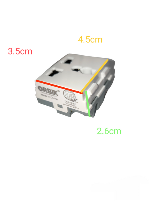 T&J Universal Outlet Device 16A 250V white power point adapter with multiple plug slots