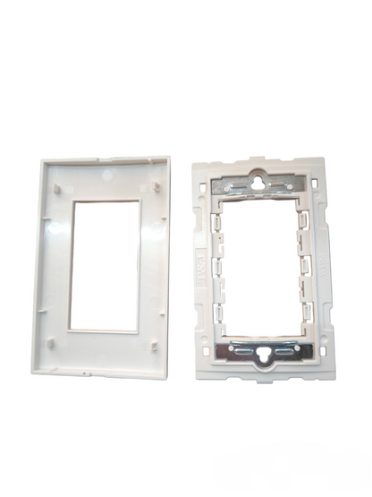 T&J wide series plate cover white for power points switches and plugs installation frame