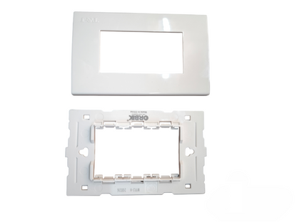 T&J wide series plate cover white for power points switches and plugs with glossy finish