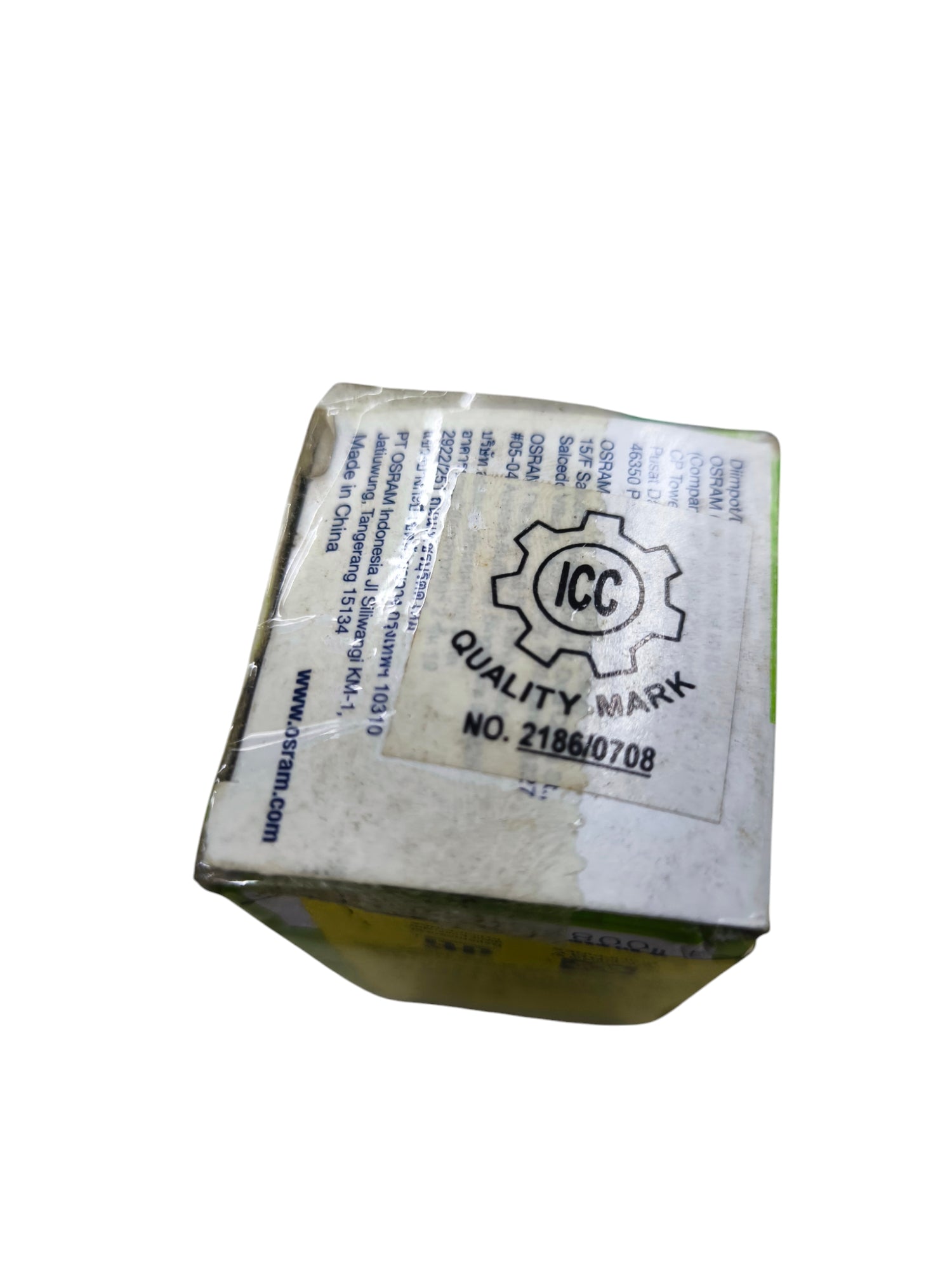 Osram Compact Fluorescent Lamp 11W E27 in original packaging with ICC quality mark label