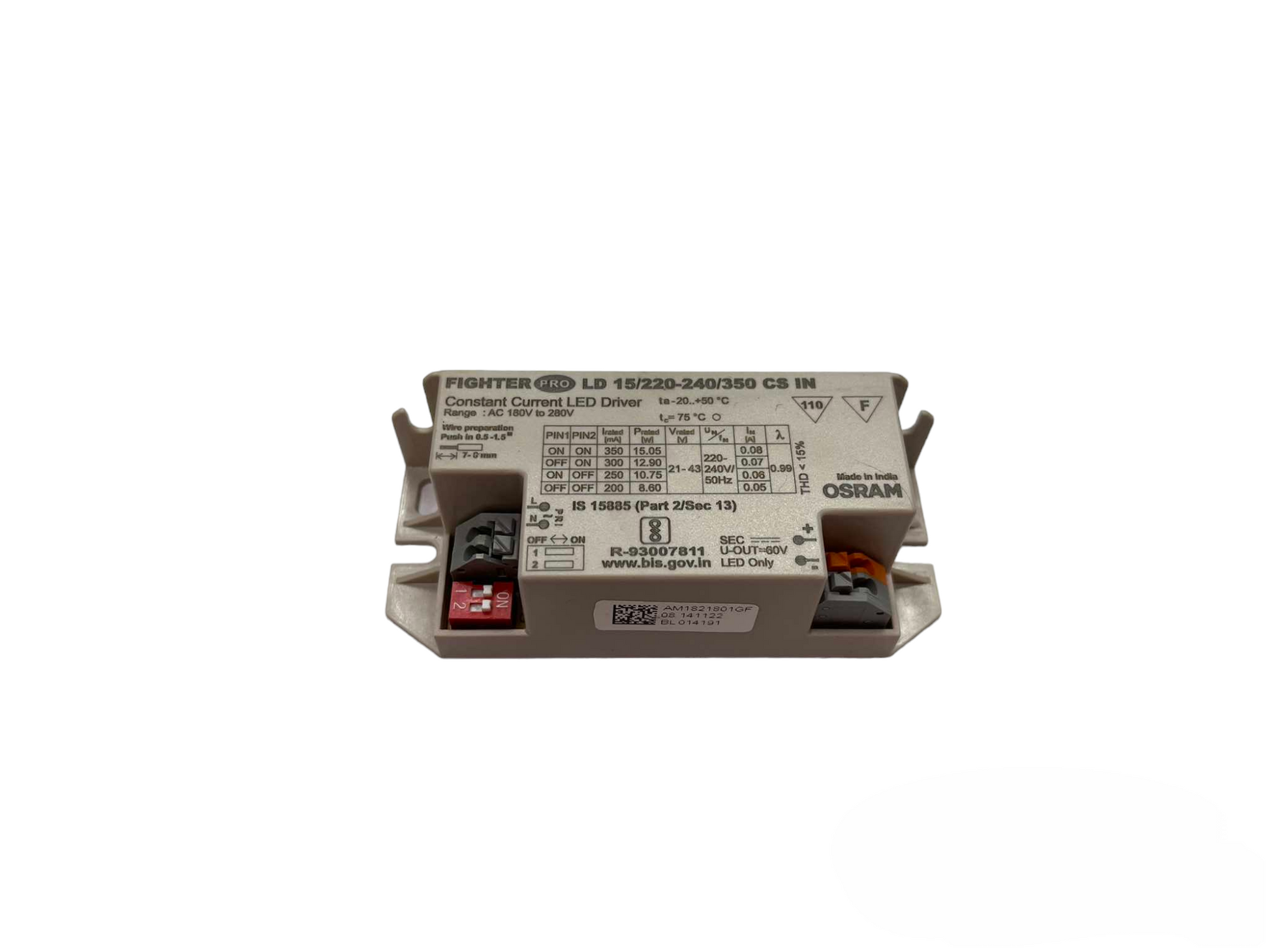 Osram LED driver 21-43V DC 350mA constant current power supply for LED lighting