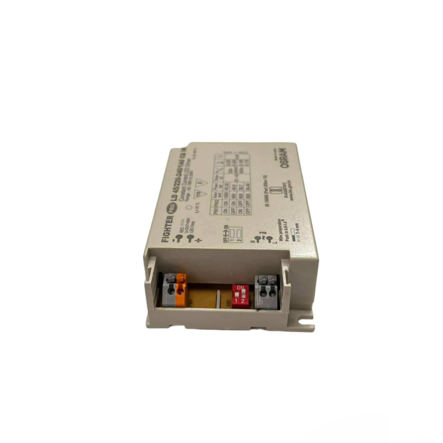 Osram LED Driver Constant Current 220V for Power Points Switches and Plugs with wiring connections