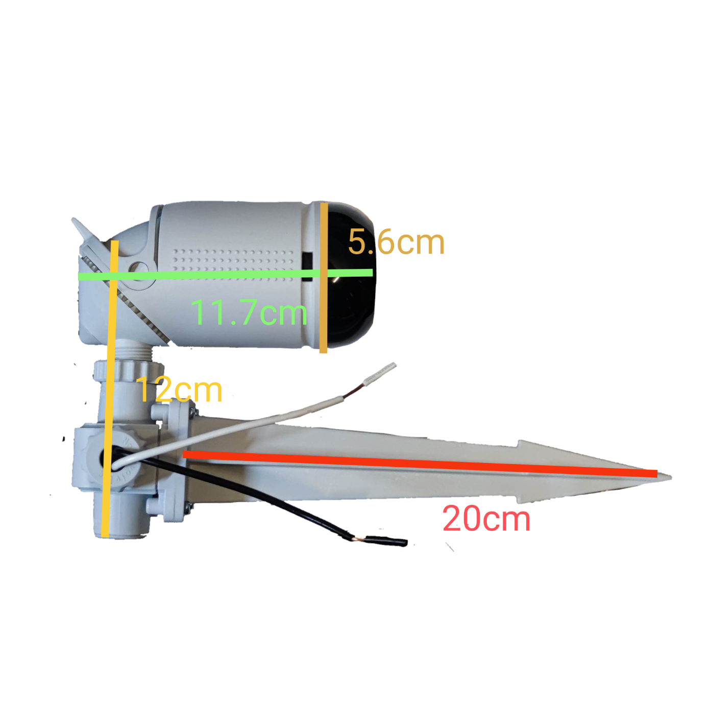 Omni outdoor waterproof lamp holder E27 4A 250V with measurement indicators for easy installation