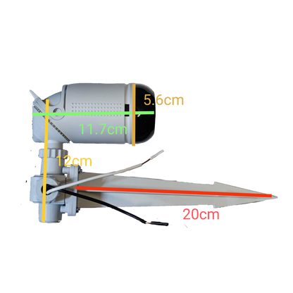 Omni outdoor waterproof lamp holder E27 4A 250V with measurement indicators for easy installation