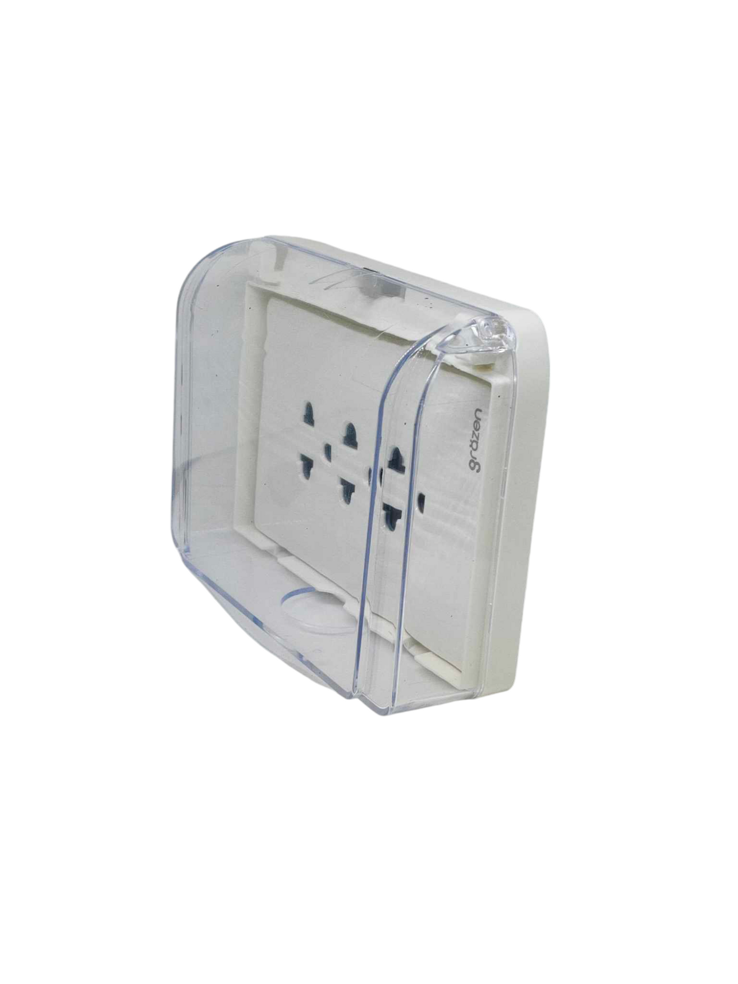 Grazen 16A outdoor weatherproof socket 220V in a durable clear protective casing