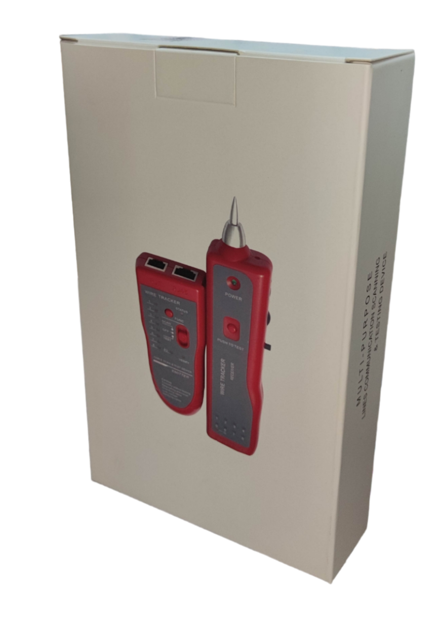 Telephone Line Tracer electrical trade tool set in red with signal probe and receiver from China
