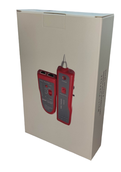 Telephone Line Tracer electrical trade tool set in red with signal probe and receiver from China
