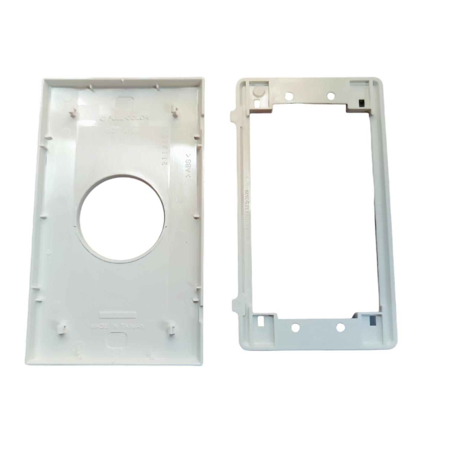 Panasonic 1 gang plate cover white plastic components for power points switches and plugs