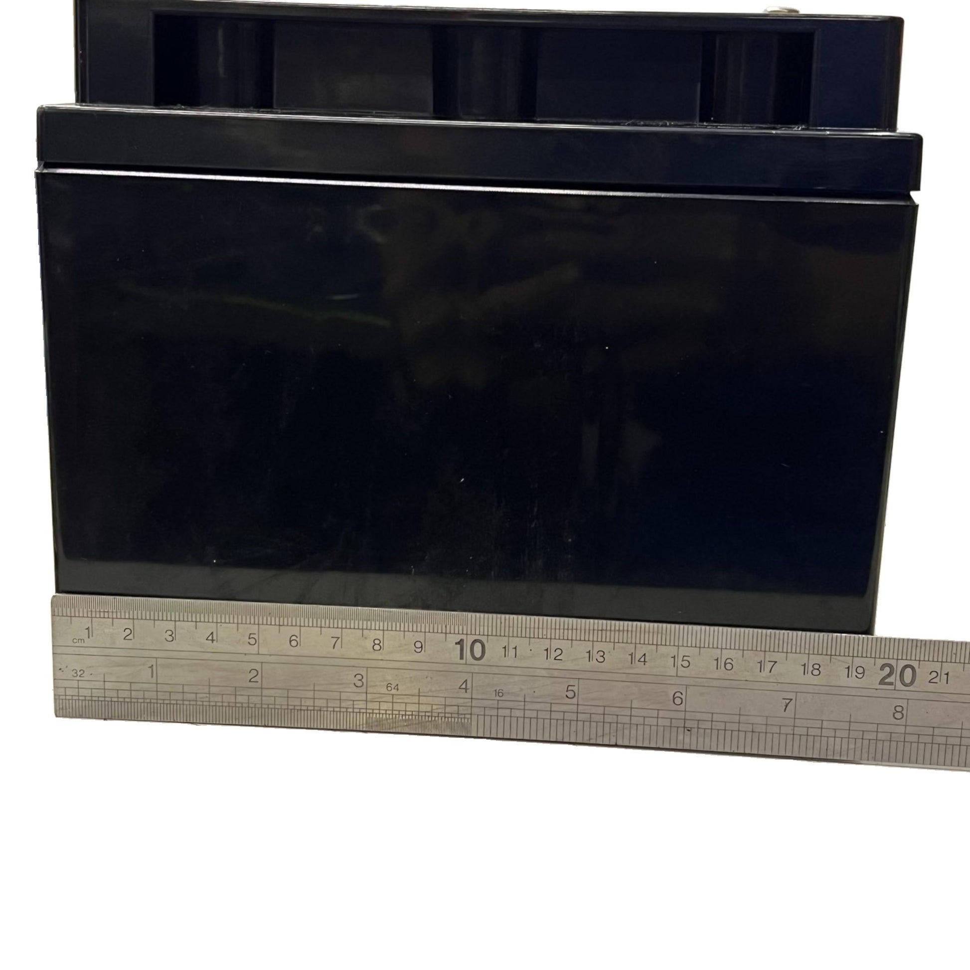 12V 40Ah Lead Acid Battery black rectangular sealed battery with ruler for scale